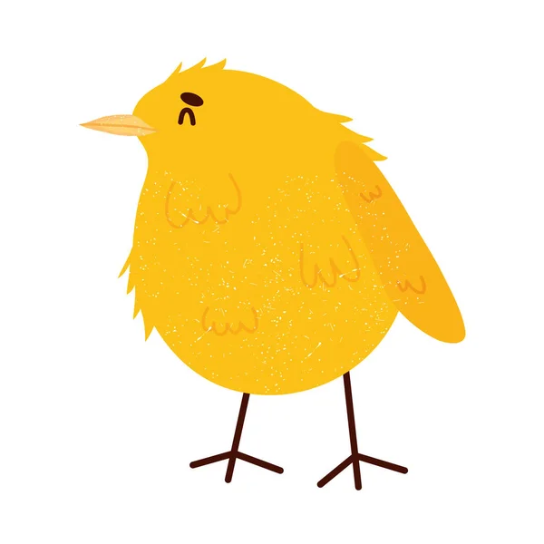 Icono de pollito amarillo — Vector de stock