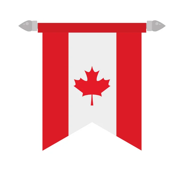 Ruban drapeau canada — Image vectorielle