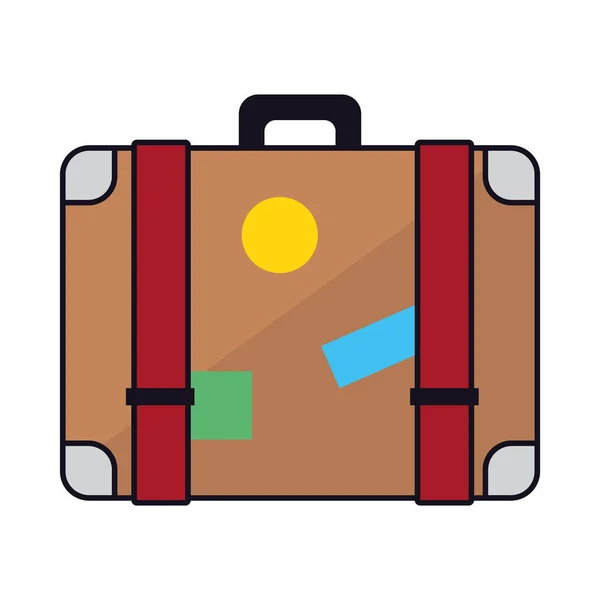 Diseño de maleta de viaje — Vector de stock