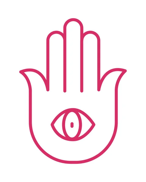 Hamsa símbolo de la mano — Archivo Imágenes Vectoriales