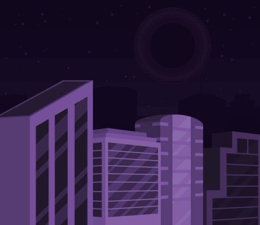 Gece şehir manzarası