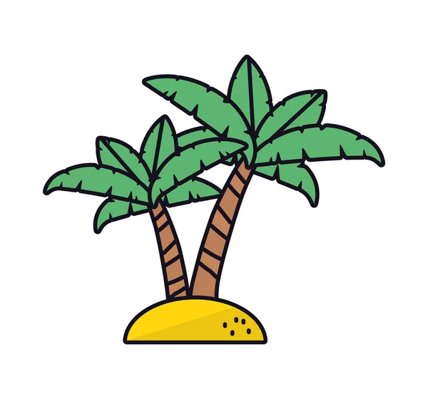 Дизайн тропических пальм — стоковый вектор