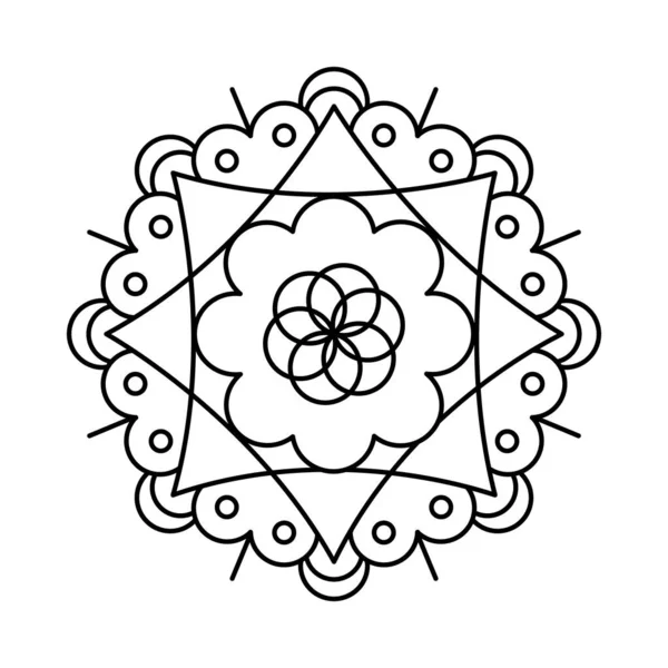 Diseño decorativo mandala — Vector de stock