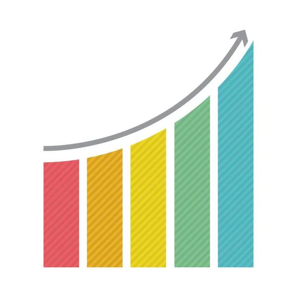 Gráfico de barras colorido —  Vetores de Stock