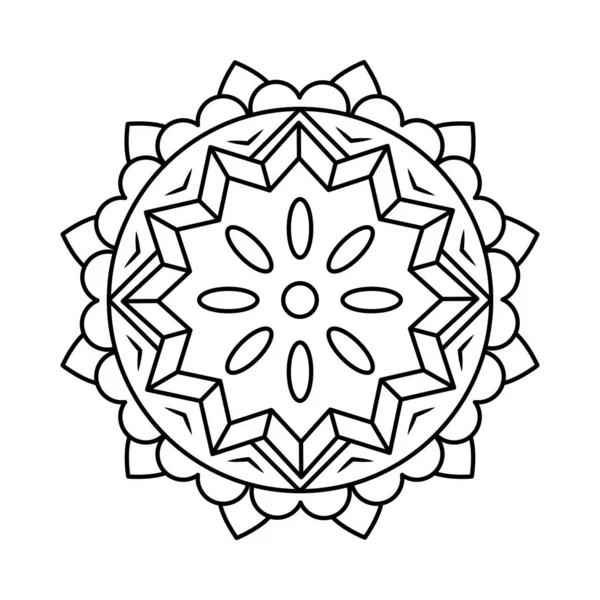 Disegno mandala orientale — Vettoriale Stock