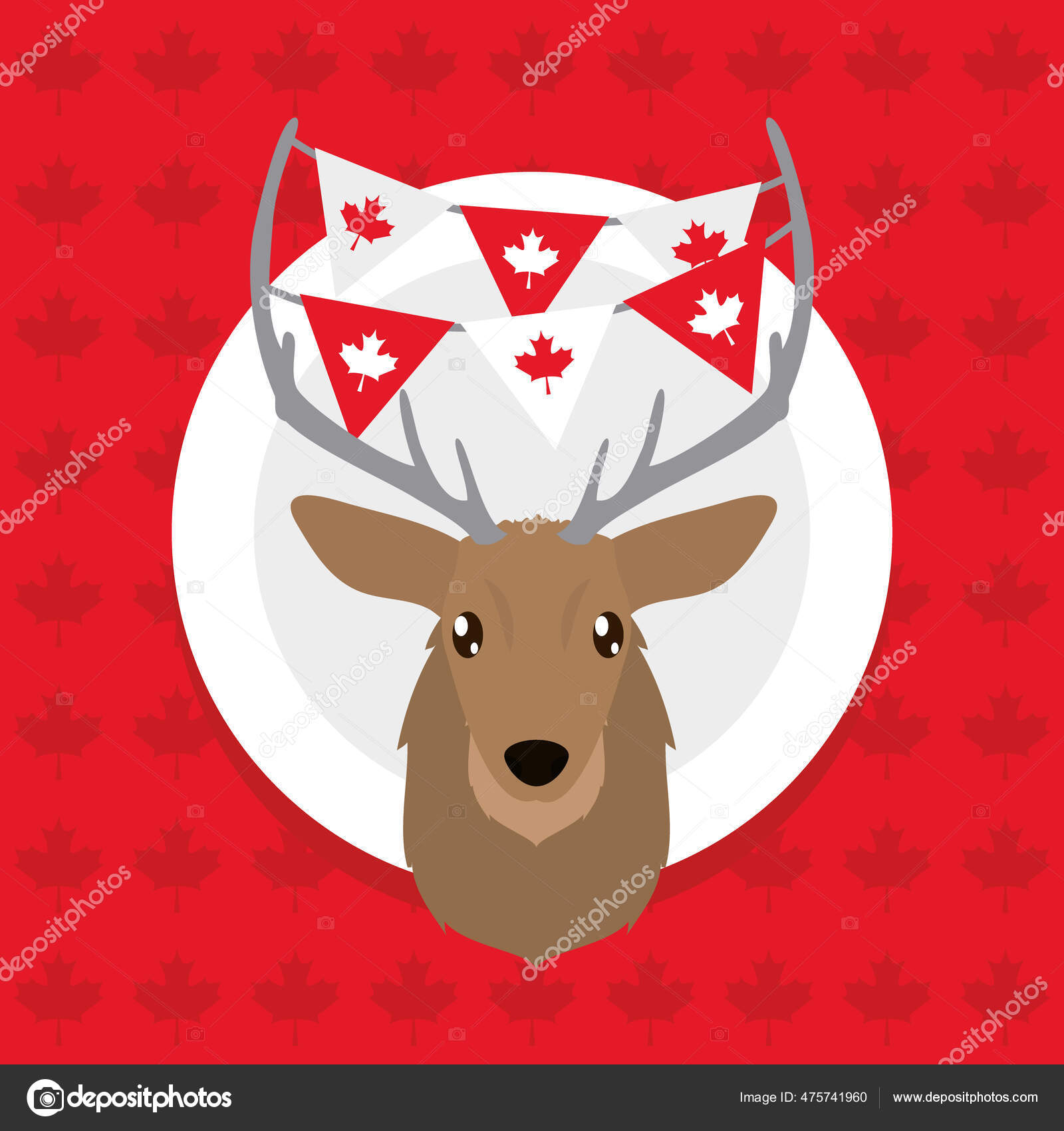 カナダのカリブーイラスト ストックベクター C Vec Stock