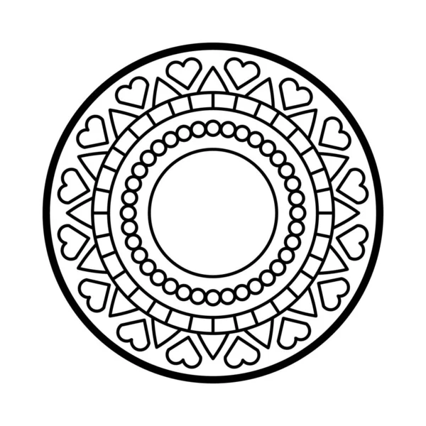 Dekoratives Mandala-Design — Stockvektor