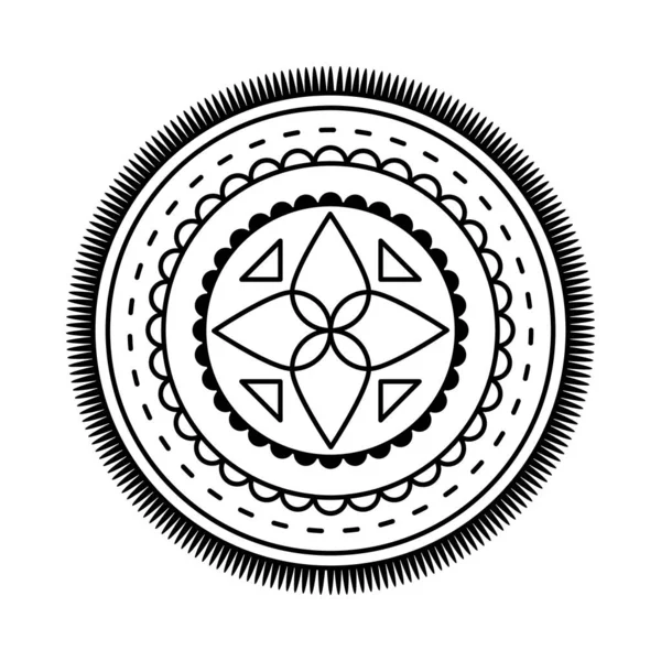 Mandala geometryczna okrągła — Wektor stockowy