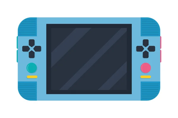 Modrá přenosná videohra — Stockový vektor