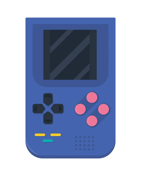 Vintage portable videogame — Stock Vector