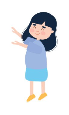 Şirin kız gülümsüyor