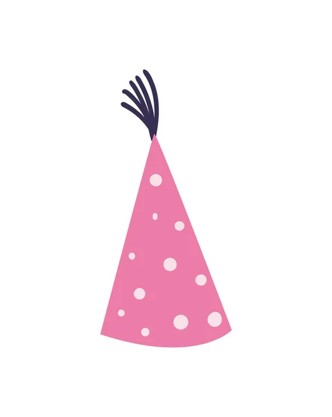 ピンクパーティーの帽子 — ストックベクタ