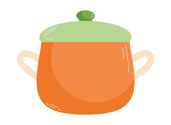 Icono de olla de cocina — Vector de stock