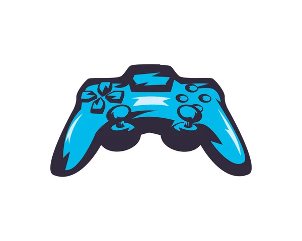 Video game control blue — Stock Vector