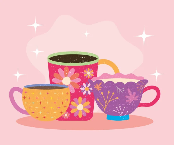 Coffee Mugs illustration — Stock Vector