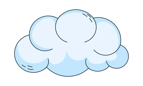 Значок голубого облака — стоковый вектор