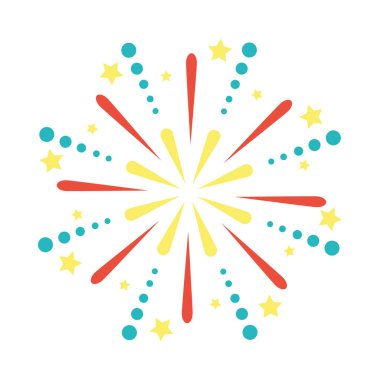 Dekoratif havai fişekler patladı