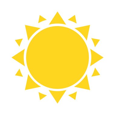 güneş şekli simgesi