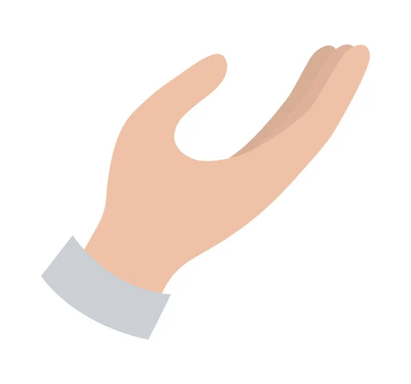 Icône main humaine — Image vectorielle