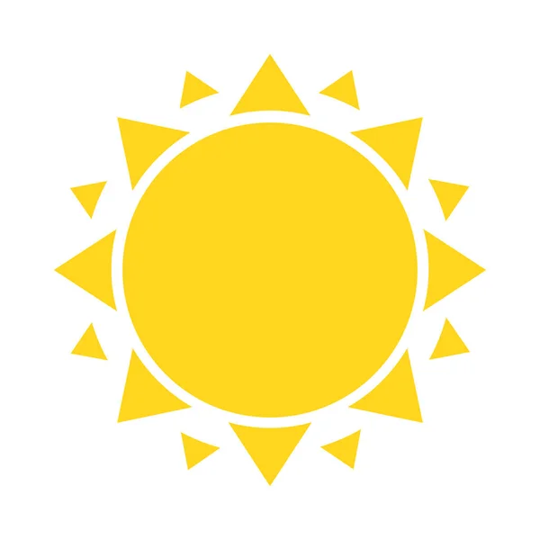 Sol form ikon — Stock vektor