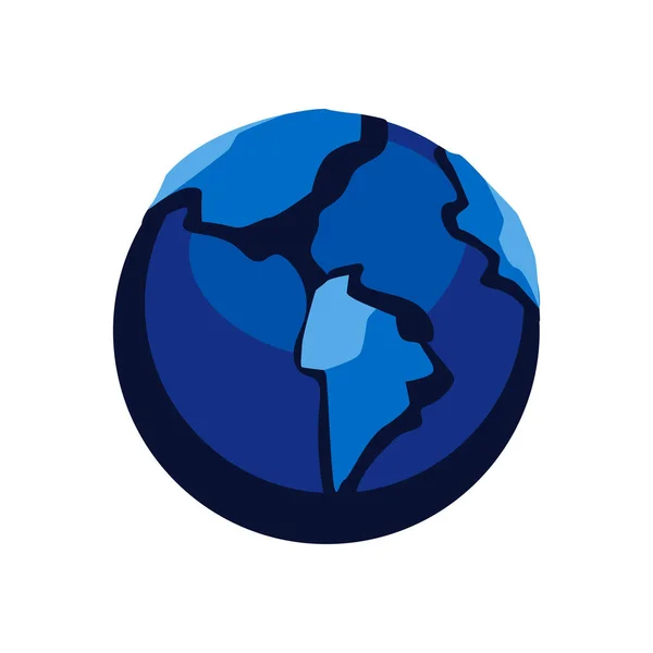 Earth world sphere — Stock Vector