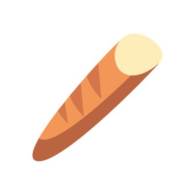 İzole baget ekmeği.