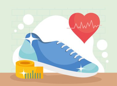 ayakkabı ölçer ve kardiyo kalp