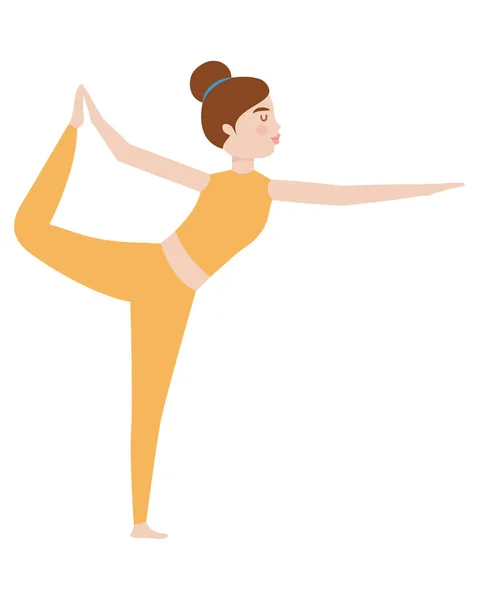 Yoga woman design — Stockvector