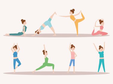 Yoga yapan kadınlar