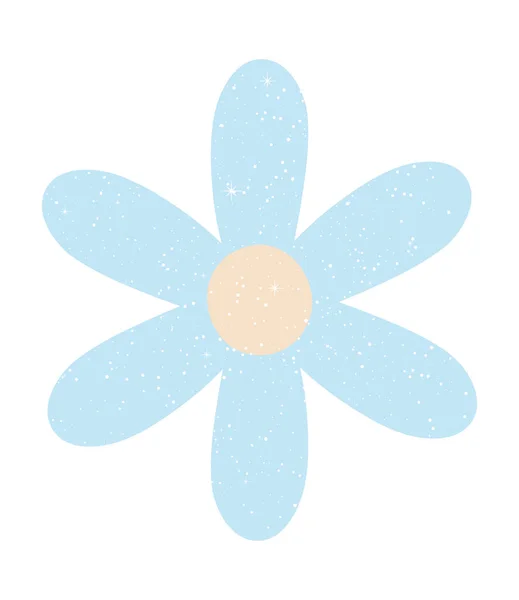 Blue flower icon — Stock Vector
