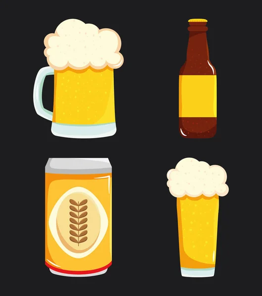 Zestaw produktów piwnych — Wektor stockowy