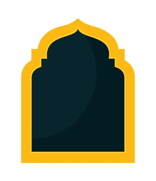Islamic arch shape — ストックベクタ