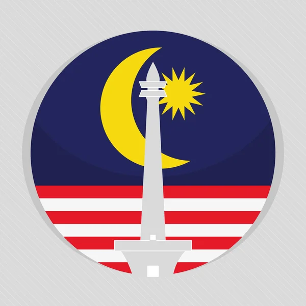 Malaysia monas tower — ストックベクタ