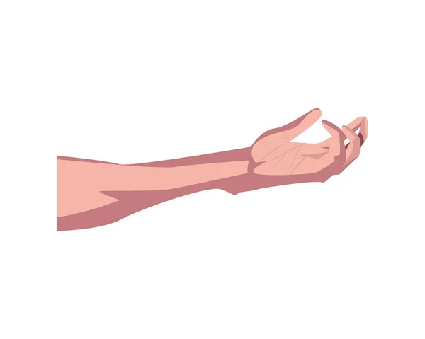 Main gauche et bras — Image vectorielle