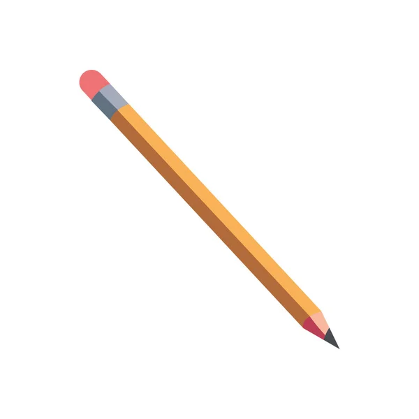 Crayon jaune aiguisé — Image vectorielle