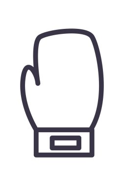 Boksör eldiveni izole