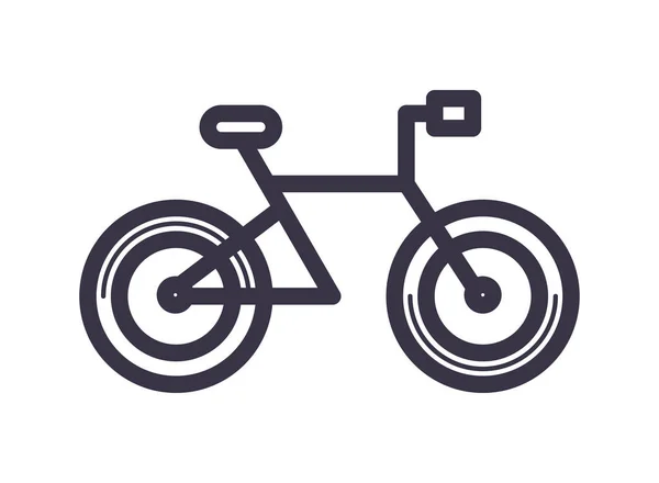 Ride fiets geïsoleerde pictogram — Stockvector