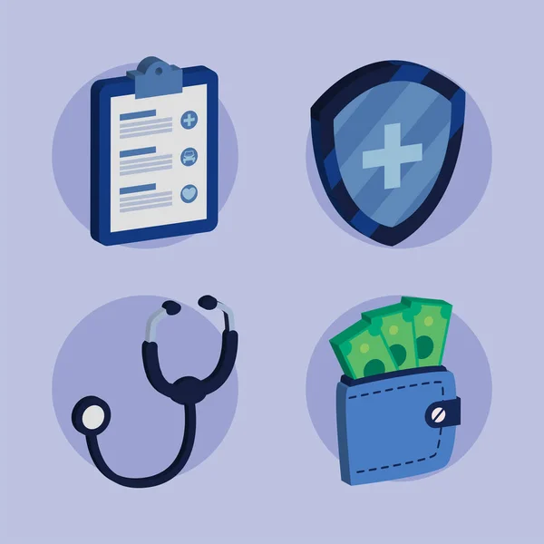 Set of icons medical — Stock Vector