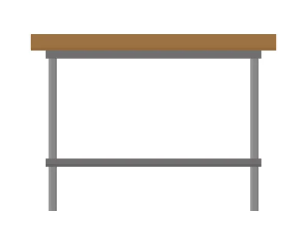 Icono de mesa de madera — Vector de stock