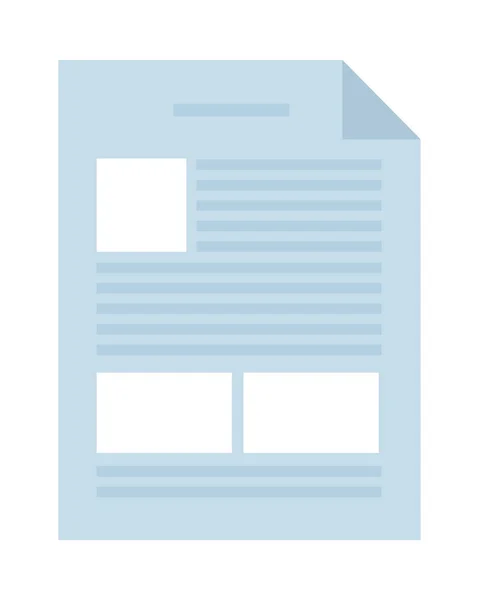Icône de page de document — Image vectorielle