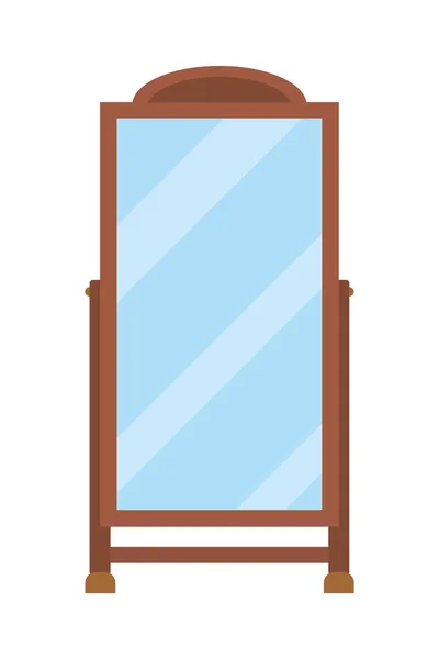 Ícone de espelho comprimento — Vetor de Stock