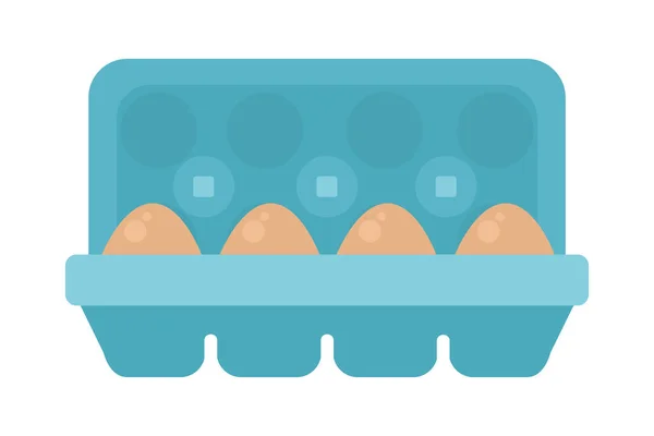 Icono de caja de huevos — Vector de stock