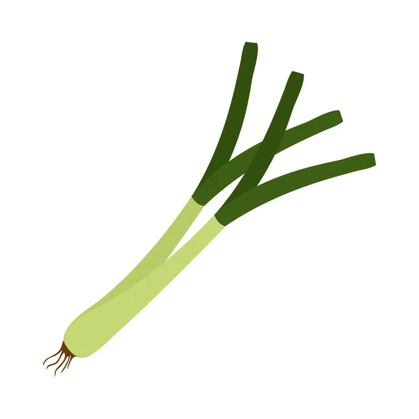 Cebolleta icono vegetal — Vector de stock