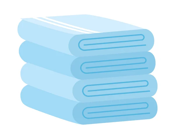 Ikona složených ručníků — Stockový vektor