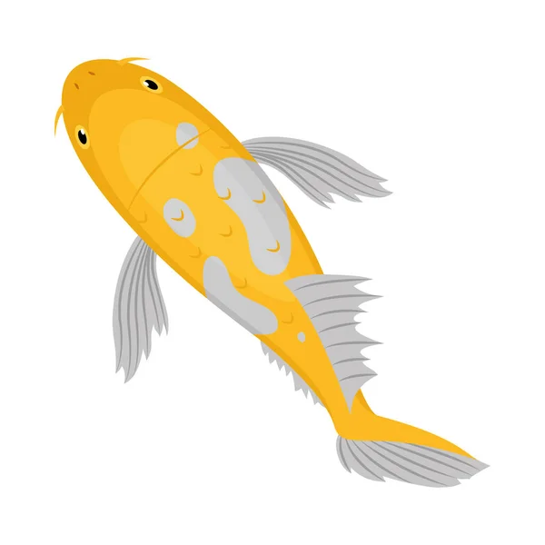 Icono de pescado Koi — Archivo Imágenes Vectoriales