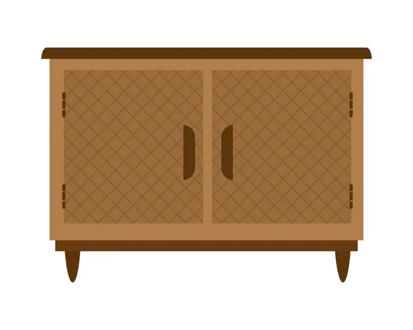Mesa de tv de madeira —  Vetores de Stock