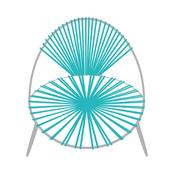 Icône de fauteuil moderne — Image vectorielle