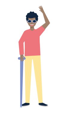 çizgi film kör adam