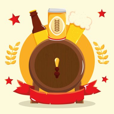 Bira ve dekoratif kurdele.