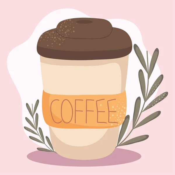 Reusable coffee cup illustration — 스톡 벡터